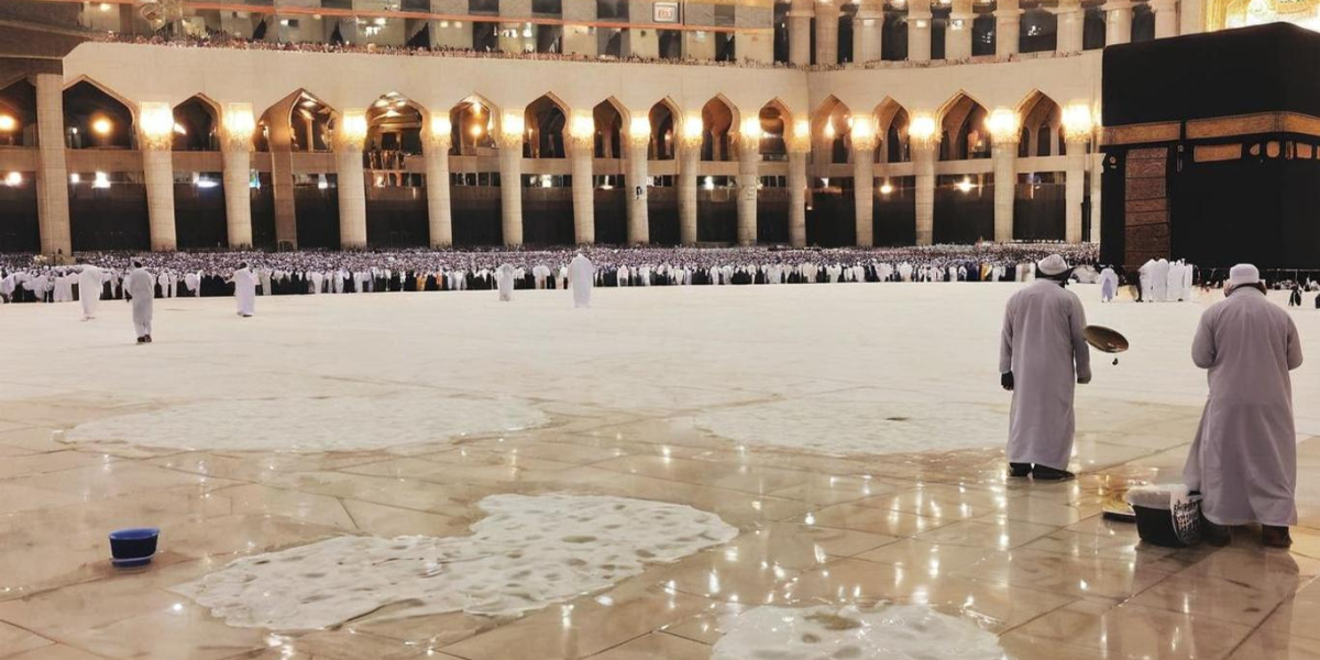 kaaba-washed-in-reverent-ghusl-after-fajr-salah